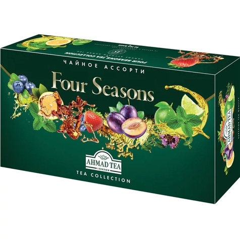 Чай AHMAD (Ахмад) Four Seasons 90 пакетиков в конвертах по 1,8 г 15 вкусов  #1