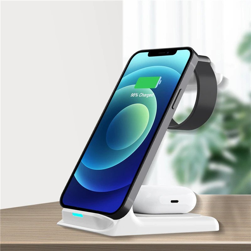 3 in 1 qi charger sale