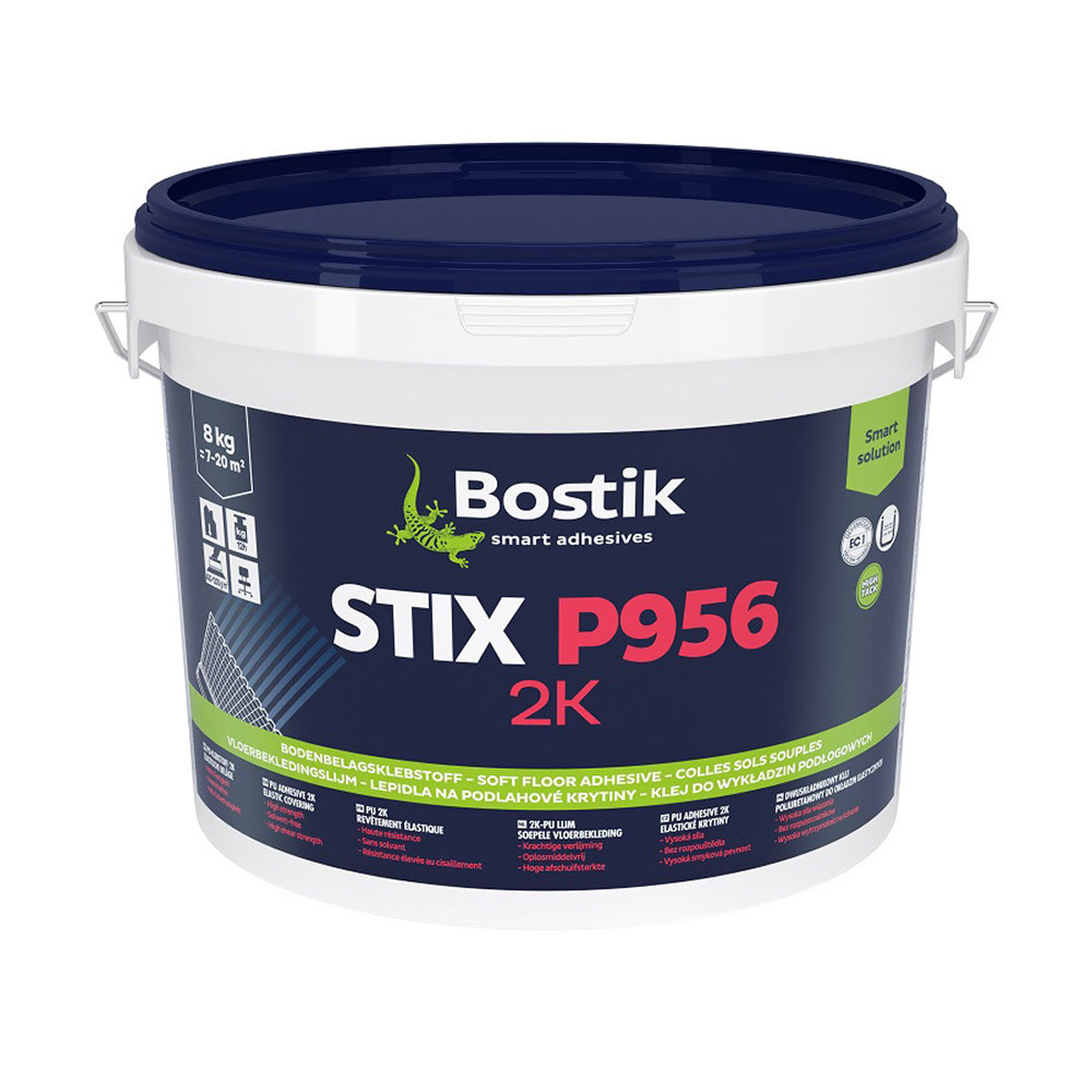 Клей для ПВХ, паркета и каучуковых напольных покрытий Bostik Stix P956 2K PU 8 кг  #1