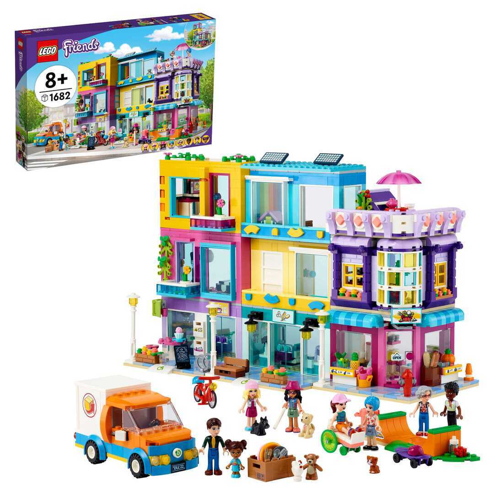 Конструктор LEGO LEGO Friends 41704 Большой дом на главной улице / игровой  набор детский лего фрэндс для мальчиков и девочек / 1682 детали, с ...