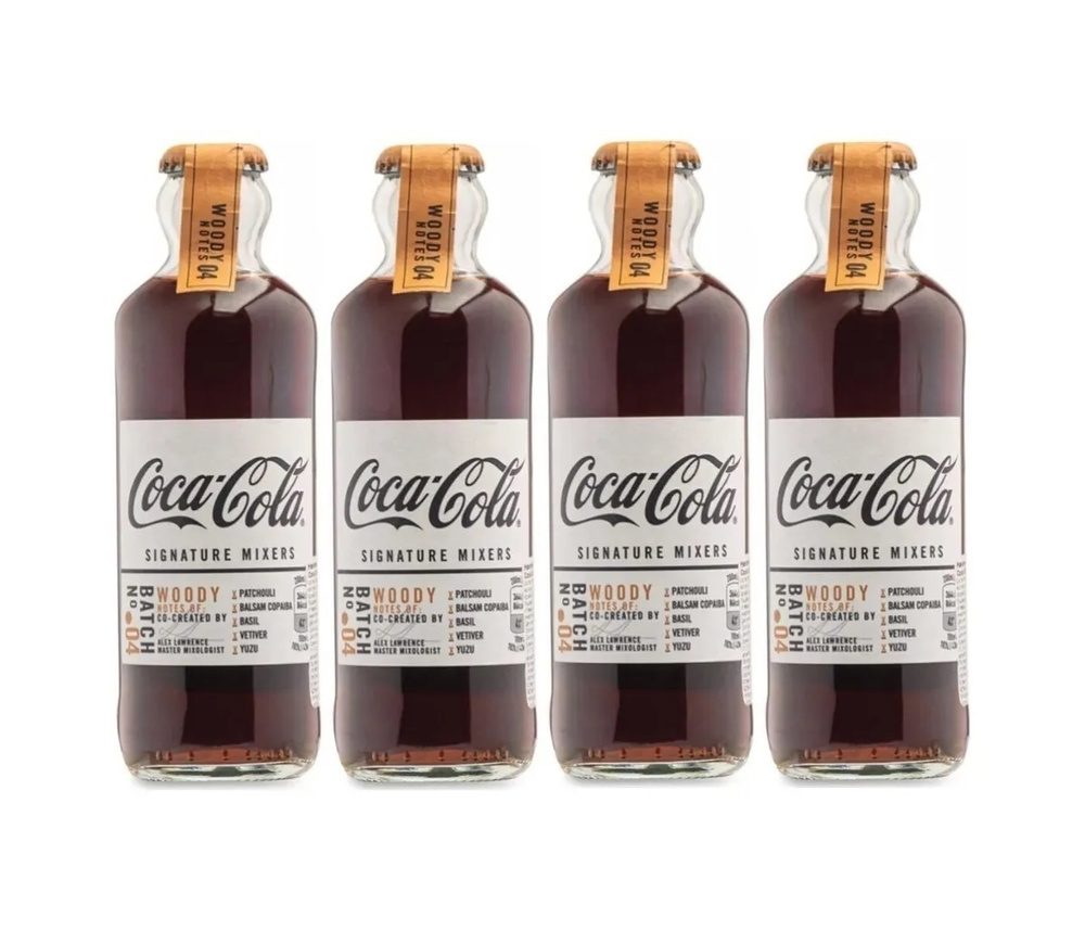 Набор из 4 шт. газированный напиток CocaCola Signature Mixers Woody