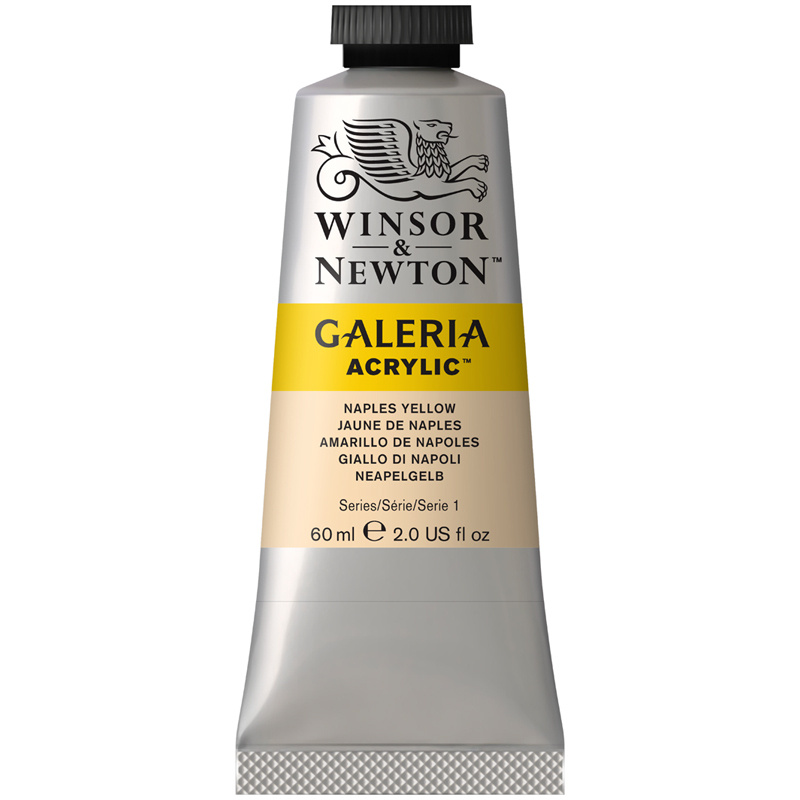 Краска акриловая художественная Winsor&Newton "Galeria", 60мл, желтый Неаполь  #1