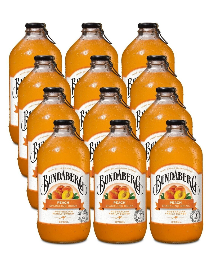 Лимонад ферментированный Bundaberg Австралия 375мл. стекло, Персик, упаковка 12 шт.  #1