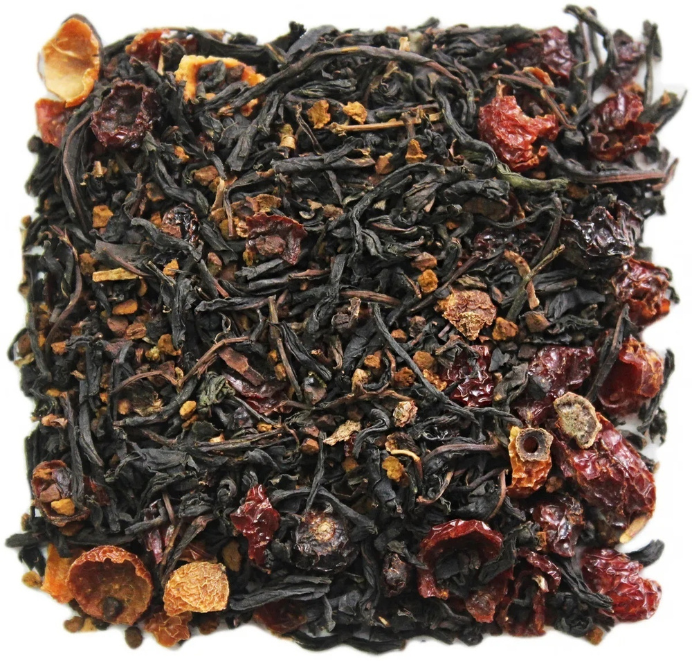 Русский Иван-чай с чагой березовой и шиповником, 75 грамм, ферментированный листовой чай с чагой березовой #1