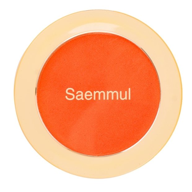 The Saem, Румяна для лица компактные Saemmul Single Blusher OR01 Mandarine Kiss  #1