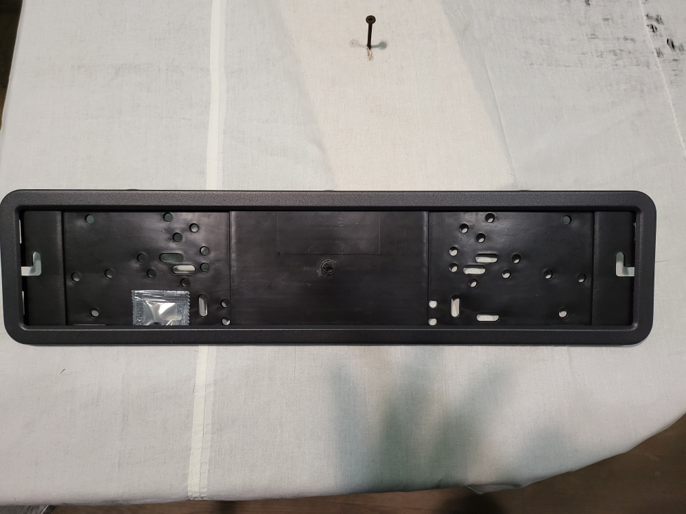 Рамка номерного знака черная - купить по выгодным ценам в интернет ...