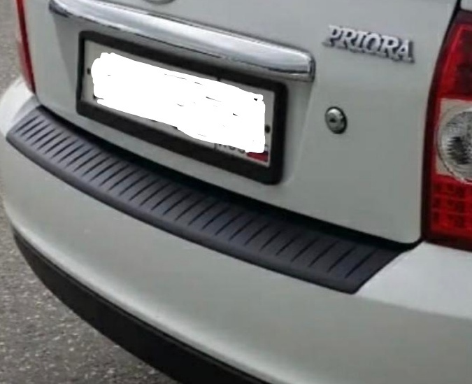 Защита заднего бампера, Тюнинг накладка защитная на задний бампер ...