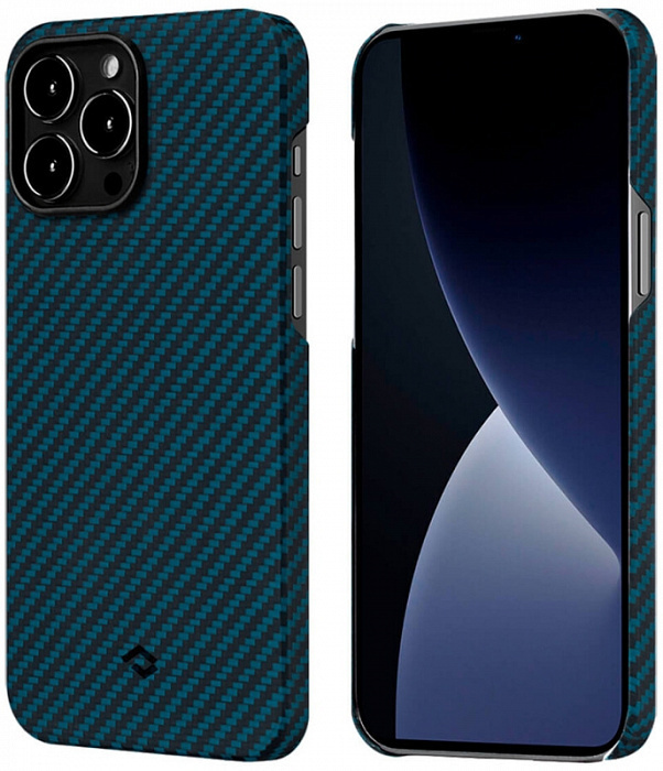 Чехол Pitaka MagEZ 2 (KI1308P) для iPhone 13 Pro (Black/Blue) #1