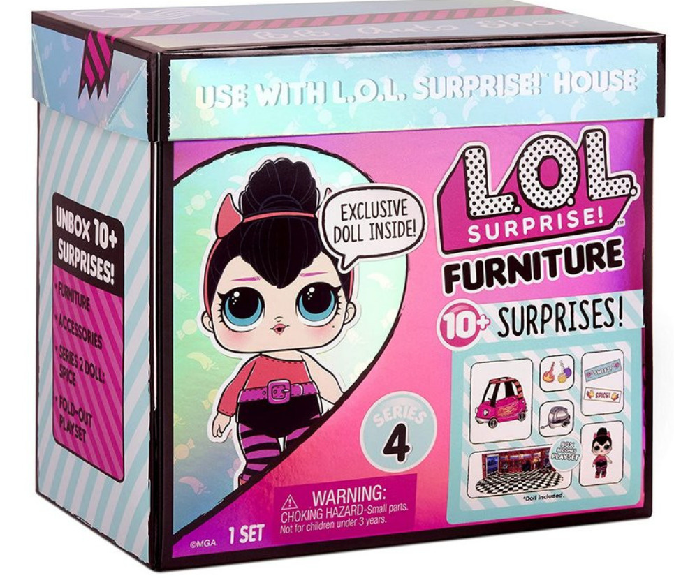 Купе) Игровой набор L.O.L. Surprise Furniture Series 4 B.B. Auto Shop with  Spice Doll, 572619 - купить с доставкой по выгодным ценам в  интернет-магазине OZON (509980365)