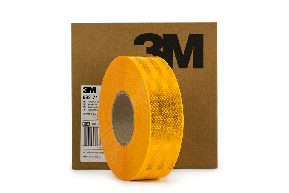  клейкая микропризматическая желтая лента 3М, для фуры .