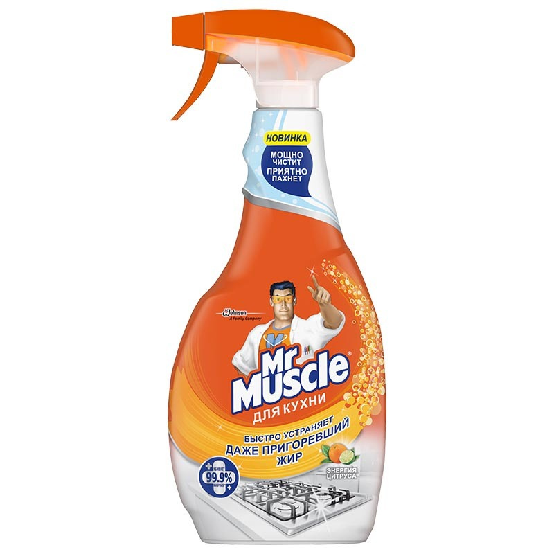 Мистер Мускул Средство чистящее для кухни Эксперт, Энергия цитруса, 500 ...