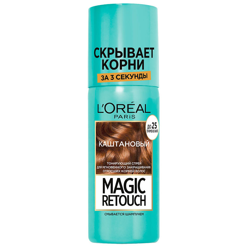 L'Oreal Paris Тонирующий спрей Magic Retouch 3 Каштан 75мл #1