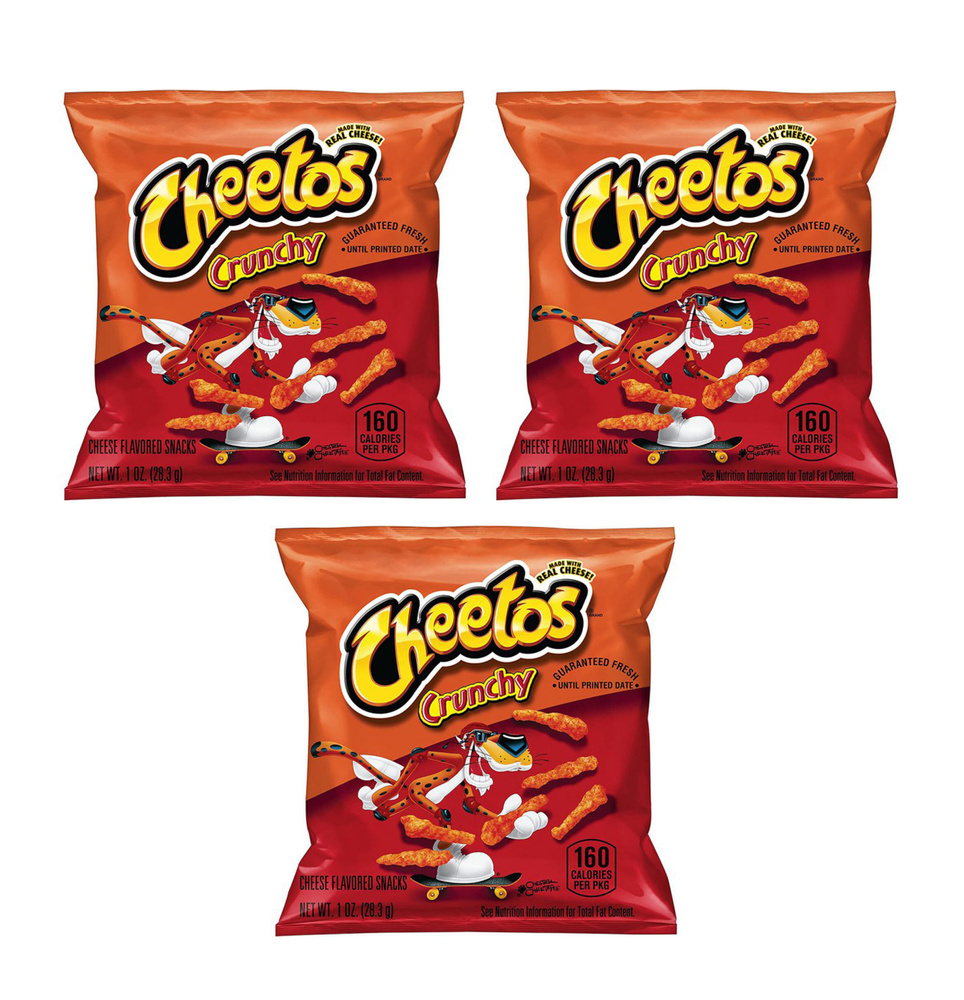 Кукурузные чипсы Cheetos Crunchy Классические 3 шт по 28.3 г. США - купить  с доставкой по выгодным ценам в интернет-магазине OZON (511684998)