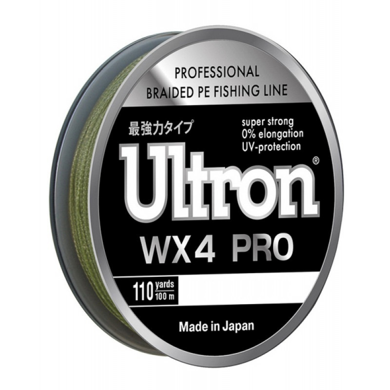 Плетеный шнур ULTRON WX 4 PRO 0.15 мм/10.0 кг, 100 м, хаки #1