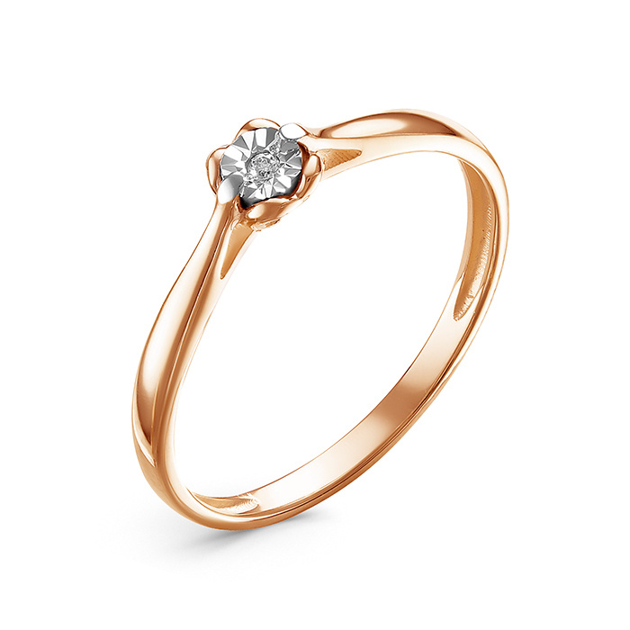 Кольцо с бриллиантом золото 585 - купить с доставкой по выгодным ценам в интернет-магазине OZON (829799565)