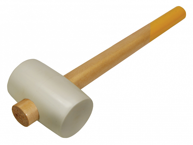 Киянка 400гр, распорная деревян. рукоятка d55 мм, бел резин, СОЮЗ,1012-07-400С  #1