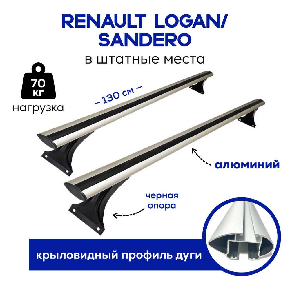 Багажник на крышу Renault Logan Aero (Производитель: Атлант)