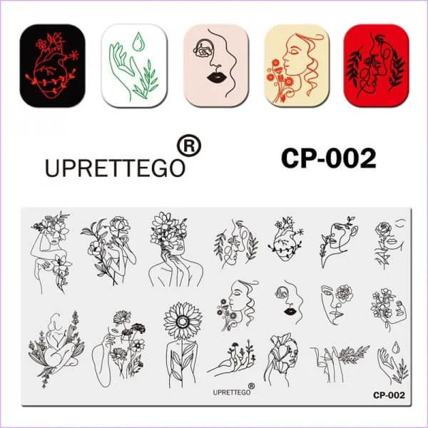 Uprettego Пластина для стемпинга CP-002 #1