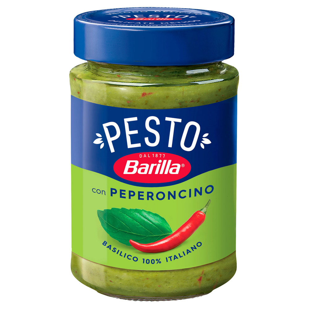 Соус Barilla Pesto Basilico e Peperoncino с базиликом и перцем чили, 195 г #1