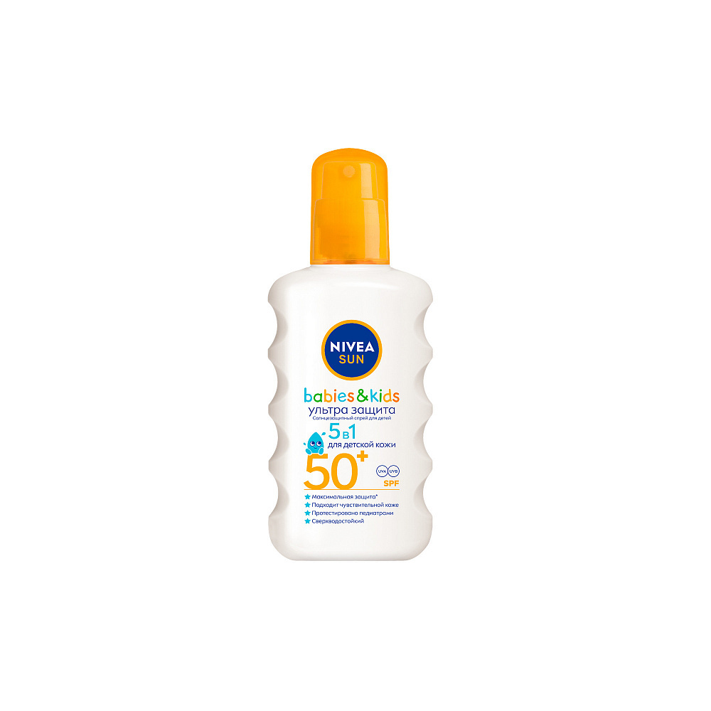 НИВЕЯ САН КИДС спрей солнцезащитный "Ультра защита" SPF50+ фл. 200мл ...