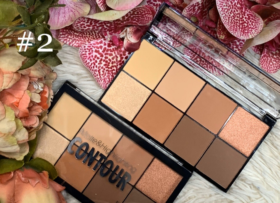 Палетка для контуринга скул DoDo Girl Matte & Highlighter Countour 8в1 ...
