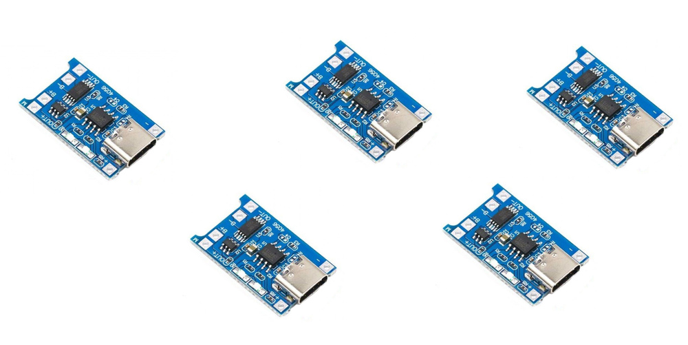 5 шт! Модуль заряда TP4056 Type-C с защитой/Контроллер заряда с защитой ...