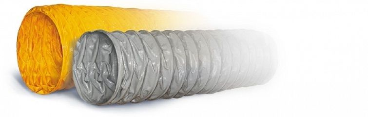 Гибкий воздуховод Tex PVC-F 300 d140мм (1м) на основе полиэфирной ткани, пропитанной ПВХ #1
