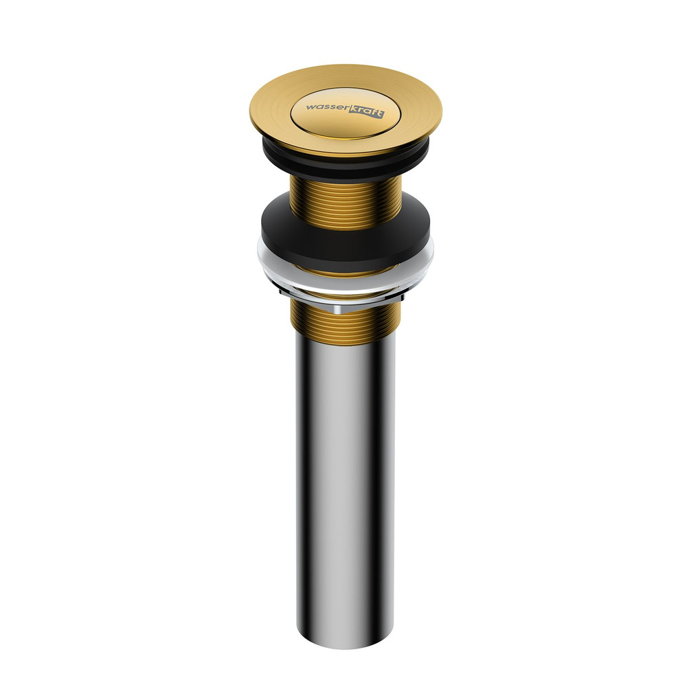 Донный клапан без перелива, матовое золото, WasserKRAFT A252 #1