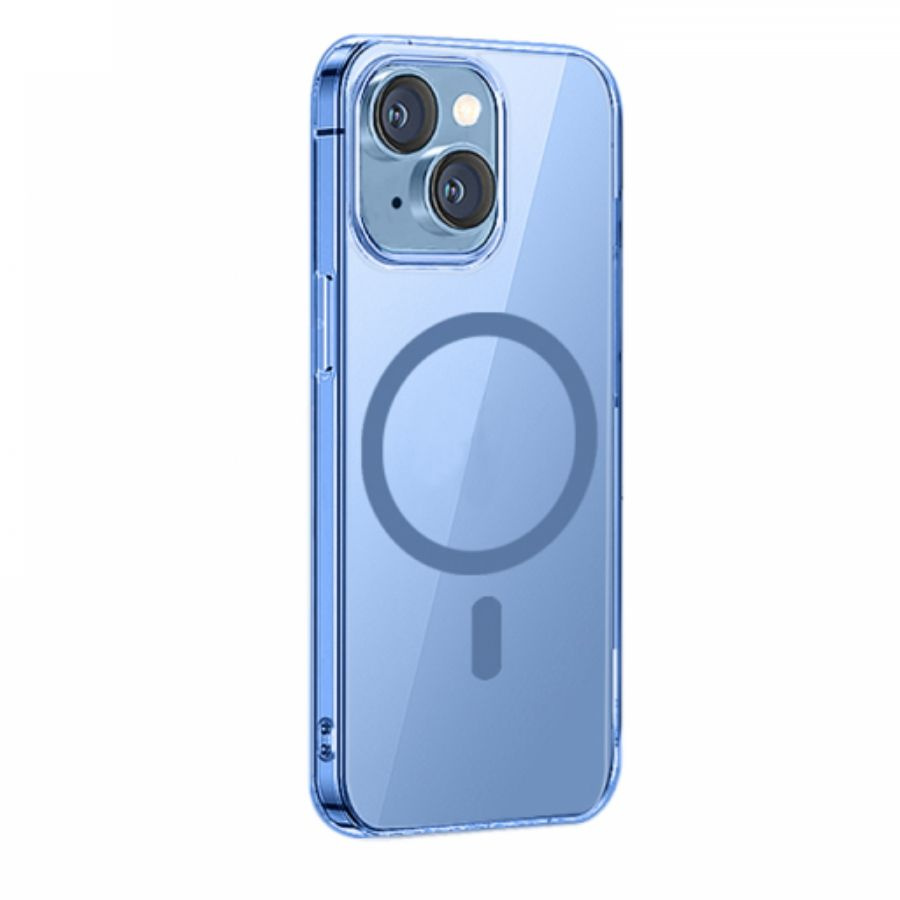 Чехол на айфон WiWU Magnetic Crystal Case MCC-101 для iPhone 14 Plus 6.7  inch Transparent Blue - купить с доставкой по выгодным ценам в интернет- магазине OZON (816604652)