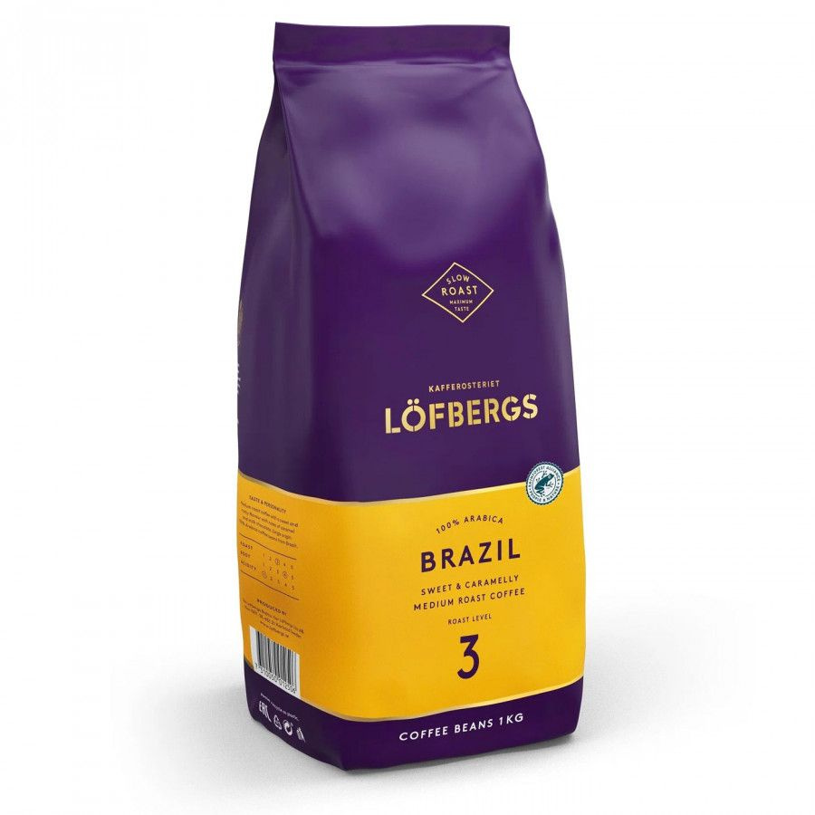 Кофе в зернах Lofbergs Brazil (Бразилия), 1кг #1