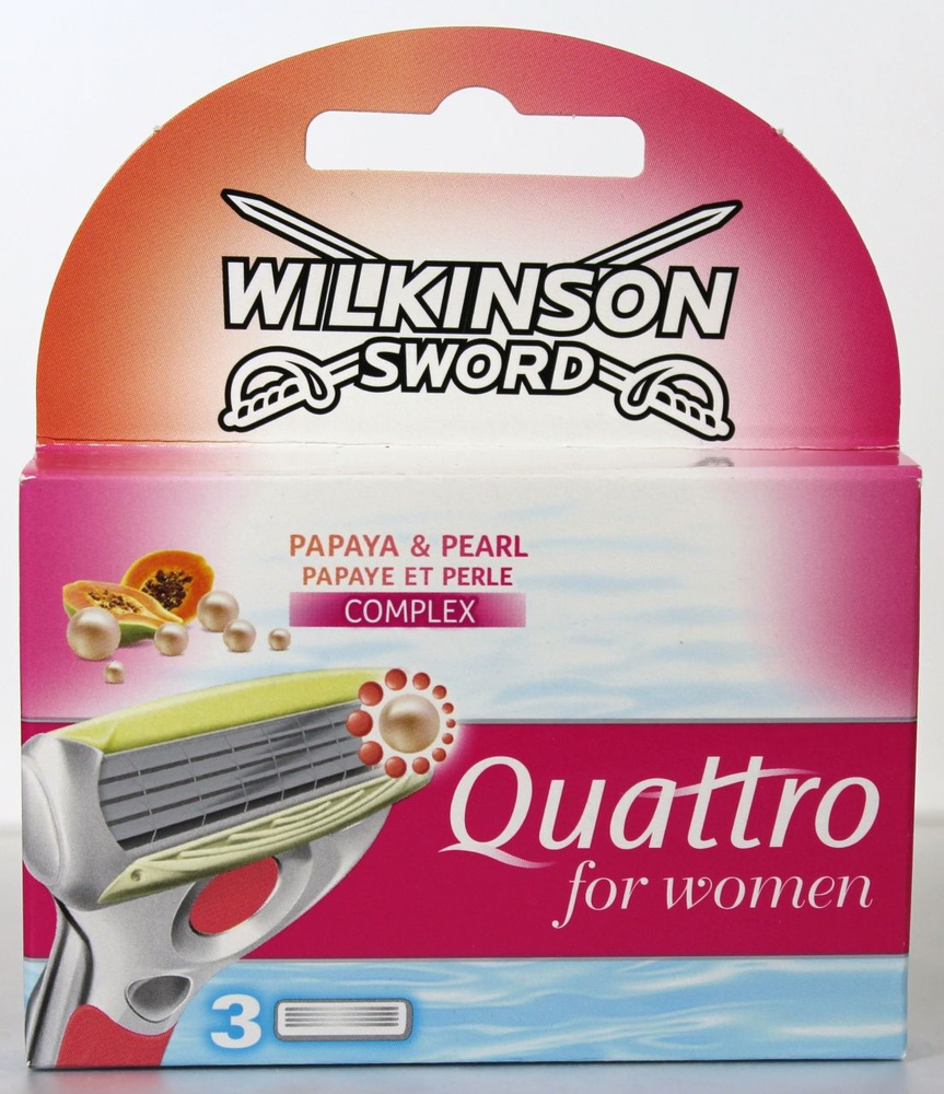 Wilkinson Sword / Schick Quattro for Women / Сменные кассеты для станка Quattro ( 3 шт.)  #1