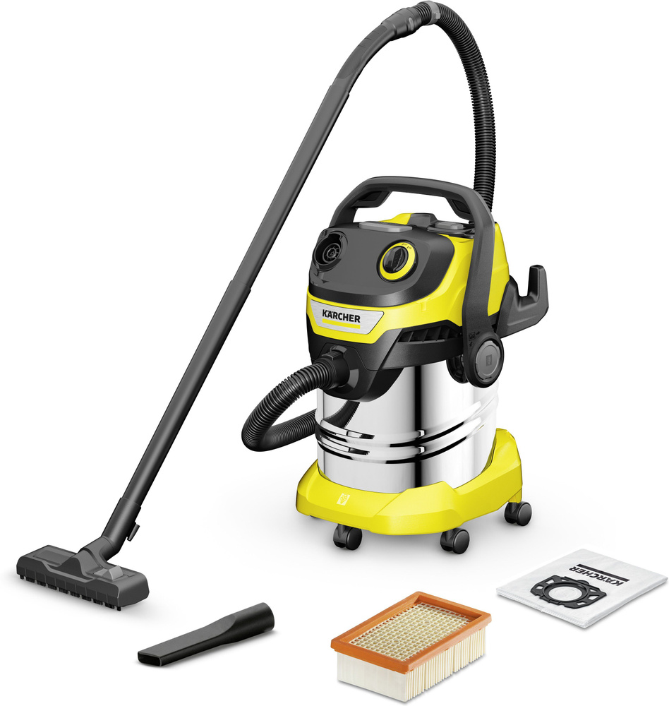 Пылесос Karcher WD 5 S V-25/5/22 1100Вт (уборка: сухая/сбор воды) желтый