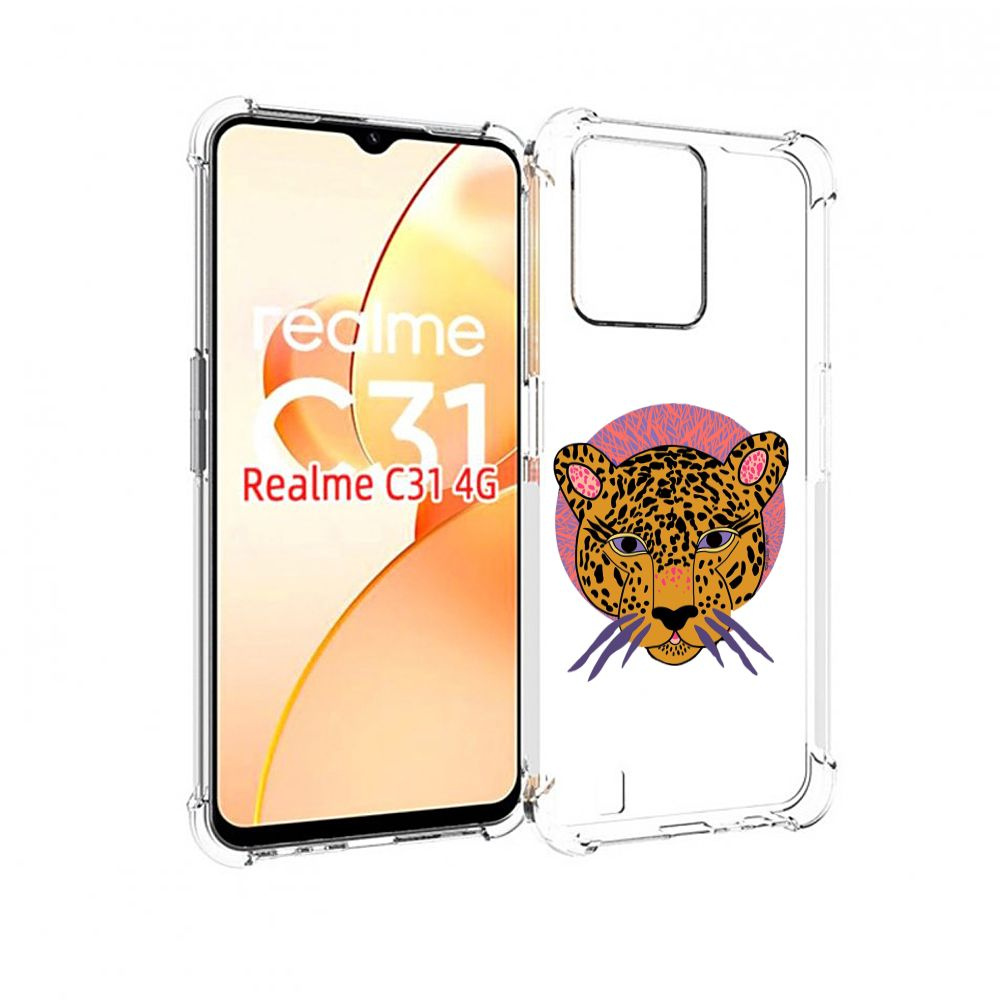 Чехол-бампер MyPads для OPPO Realme C31 с рисунком тигр-в-кругу,  противоударный, силиконовый, с выступами и усиленными углами для защиты  камеры - купить с доставкой по выгодным ценам в интернет-магазине OZON  (739314816)