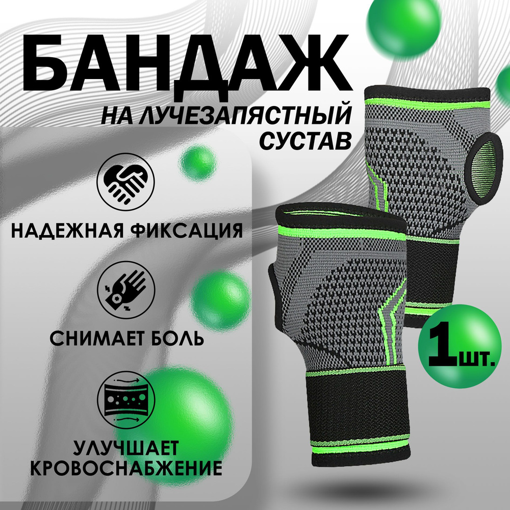 Бандаж на кисть / Лучезапястный сустав / Универсальный размер - купить ...