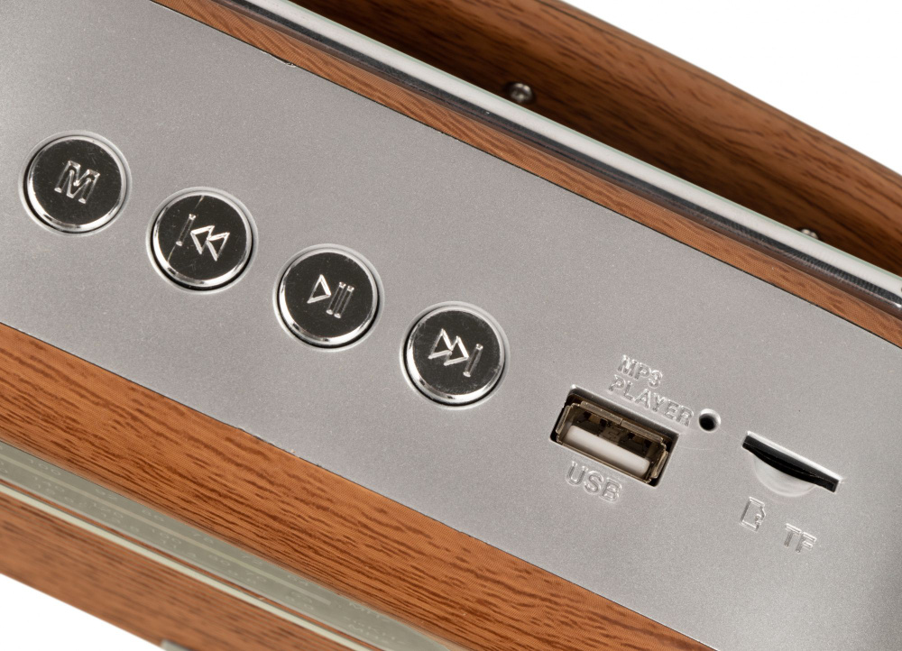 Радиоприемник портативный Hyundai H-PSR200 дерево коричневое ...