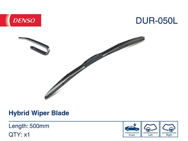 DENSO Щетка стеклоочистителя гибридная, арт. DUR-050L, 50 см #1