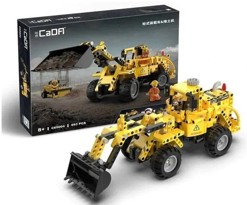 Конструктор CADA фронтальный погрузчик (693 детали), C65004W - купить с ...