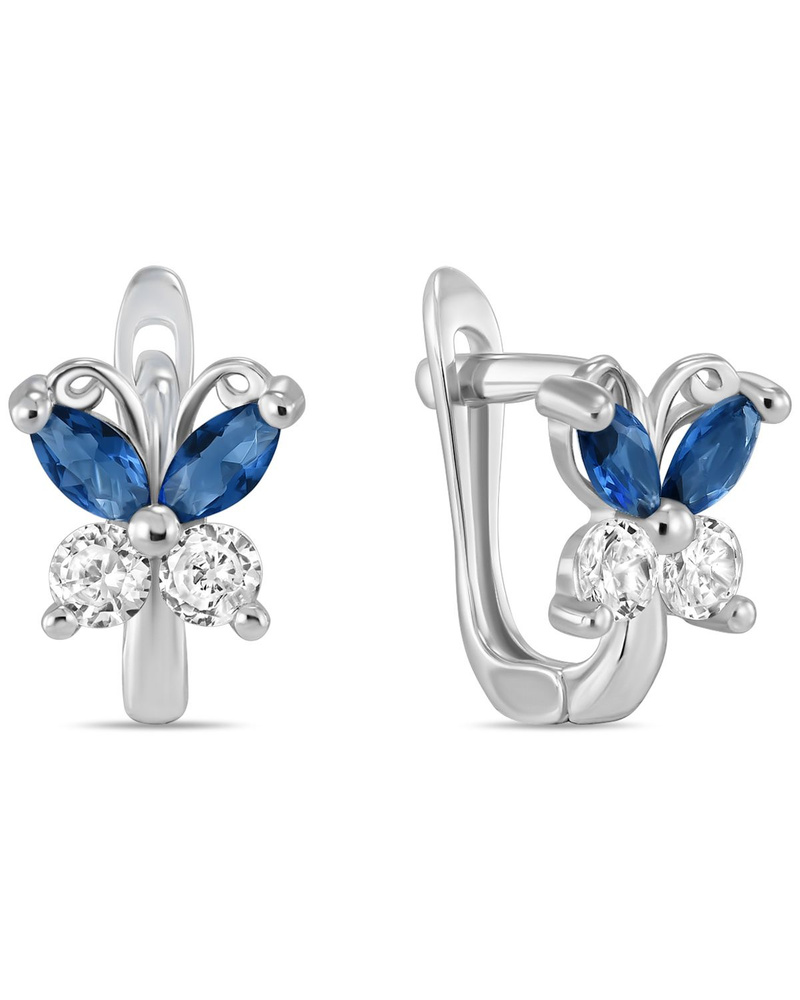 MIUZ Diamonds (Московский ювелирный завод) Серьги ювелирные Серебро 925 ...