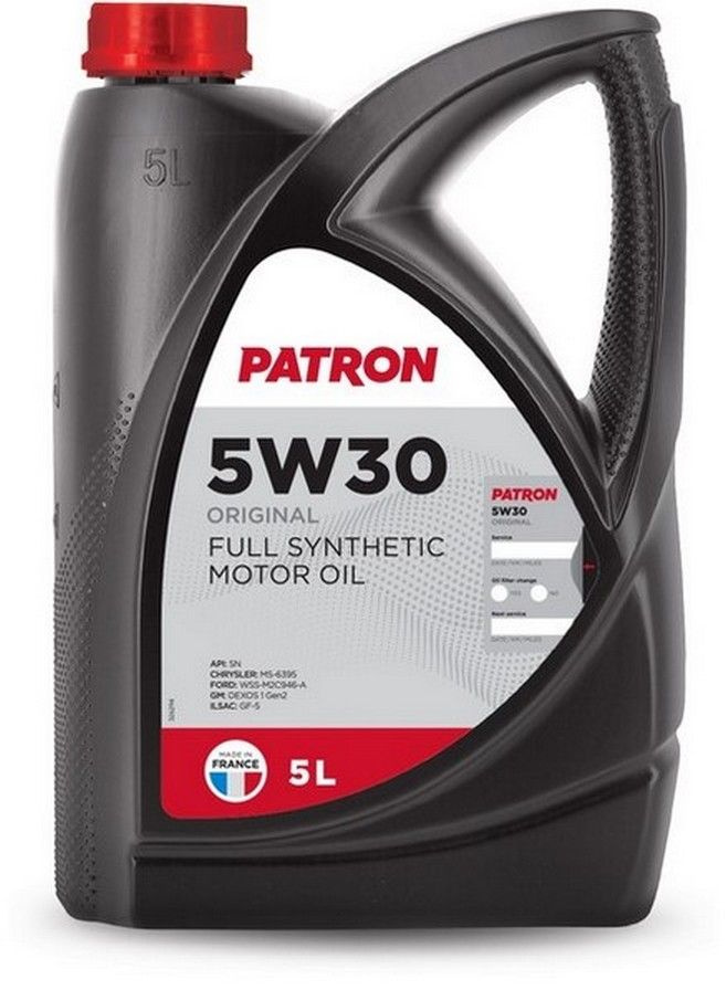 PATRON 5W-30 Масло моторное, Синтетическое, 5 л #1