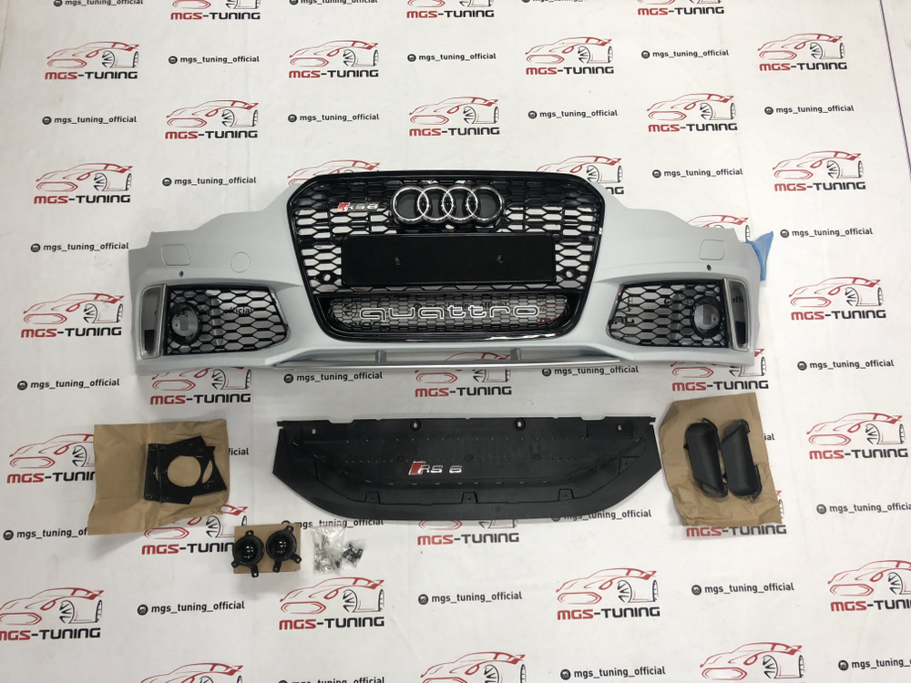 Бампер на Audi A6 в стиле RS6 кузов С7 11-14гг. - купить с доставкой по ...