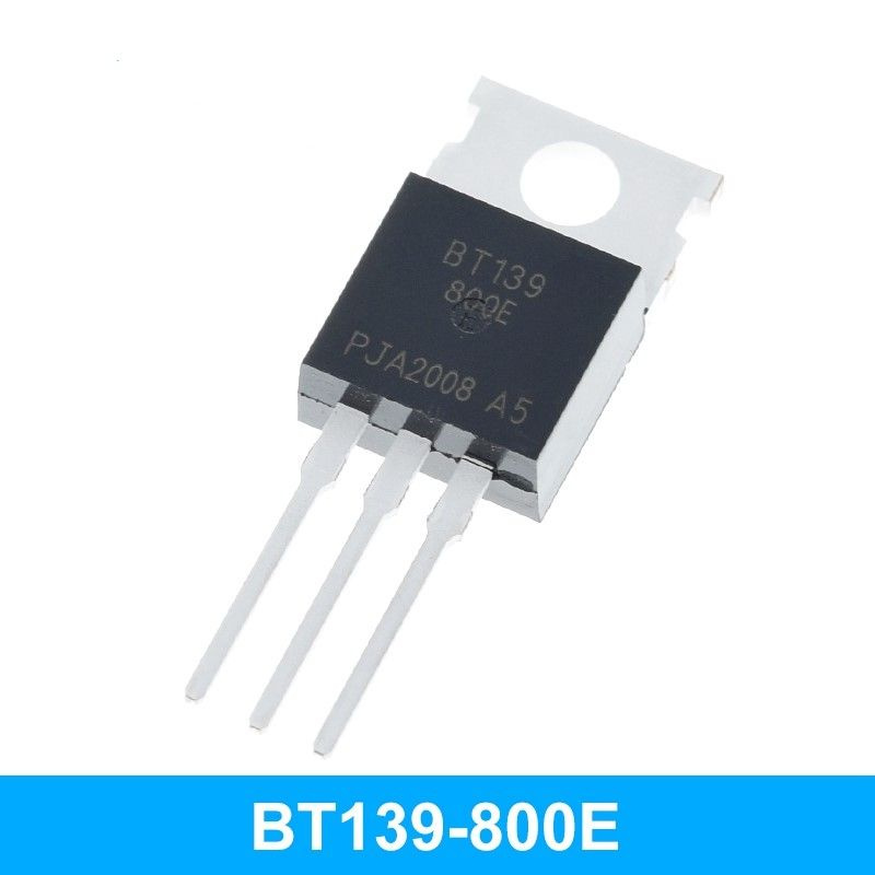 Симистор ВТ139-800Е (16A-800V) (TO-220AB / SOT-78), 5шт - купить с ...