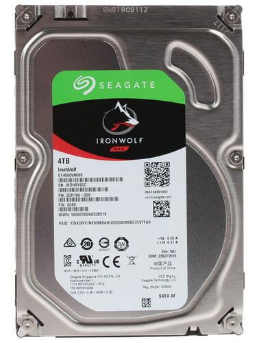 Seagate 4 ТБ Внутренний жесткий диск IronWolf (ST4000VN008) (ST4000VN008)  #1