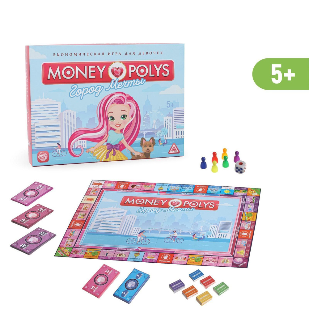 MONEY POLYS. Город мечты / Настольная экономическая игра Лас Играс /  Монополия