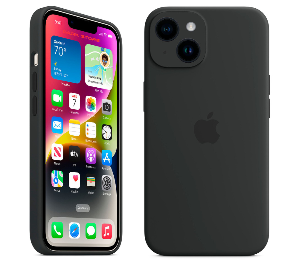 Силиконовый чехол Apple с Soft-touch покрытием на iPhone 14 PLUS с защитой камеры / Apple Silicone Case #1