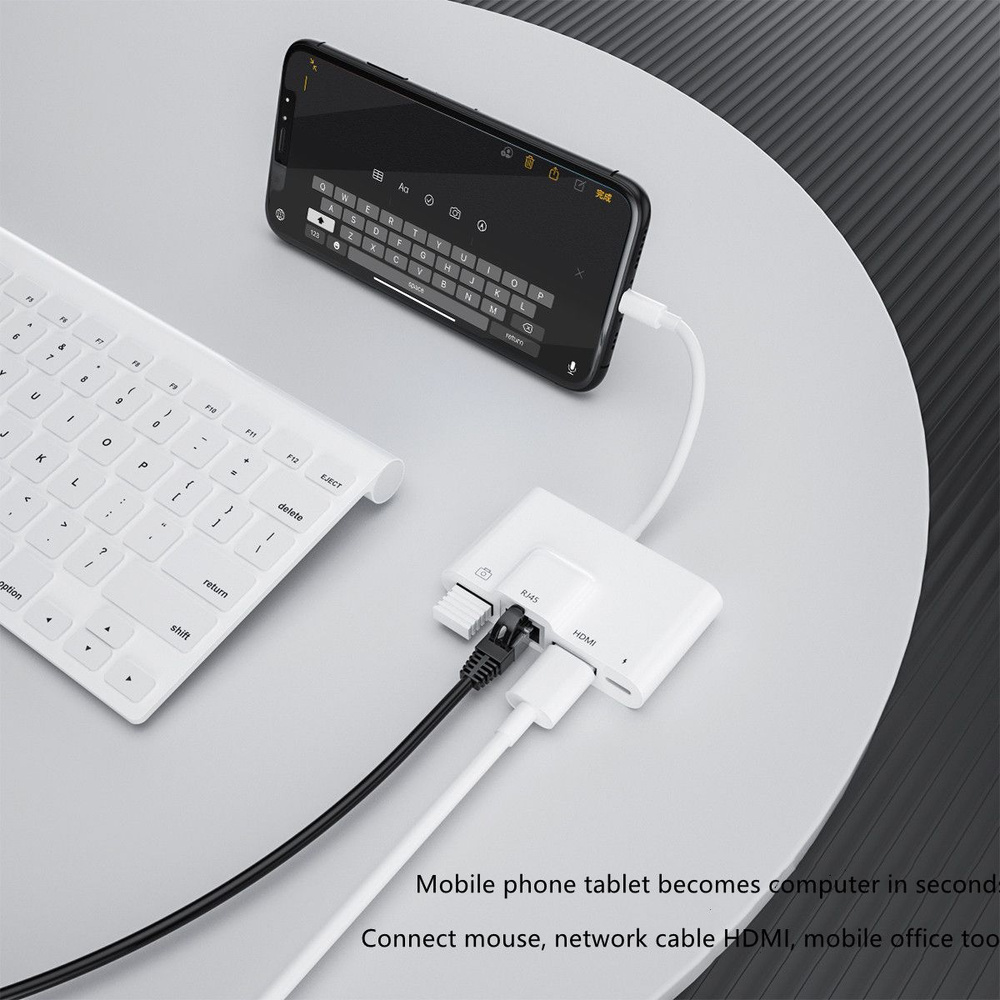 Адаптер Lightning для iphone RJ45 Ethernet Lan/кабель Lightning для USB ...