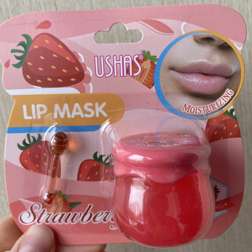 USHAS Strawberry Lip Mask Клубничная маска для губ, 6 гр. - купить с ...