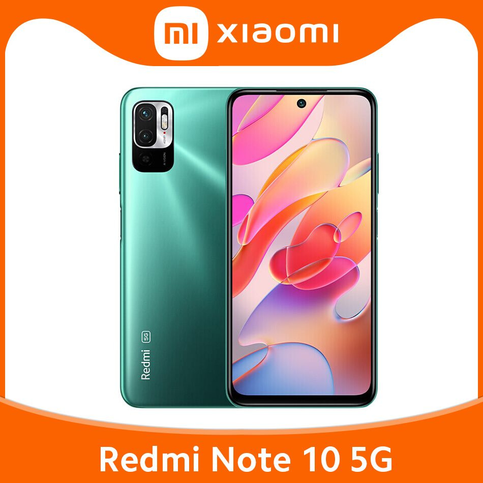 Xiaomi Смартфон Xiaomi Redmi Note 10 5G Глобальная прошивка 4/128 ГБ,  зеленый