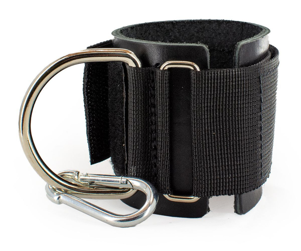 Манжета силовая, напульсник на руку для тяги на тренажере, с карабином ...