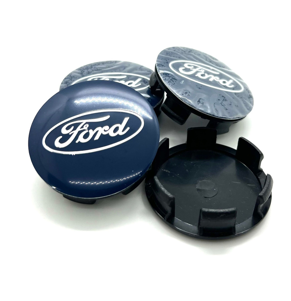 Колпачки заглушки на литые диски Универсальные СКАД Ford 56 / 51 / 12 мм 4 штуки.  #1