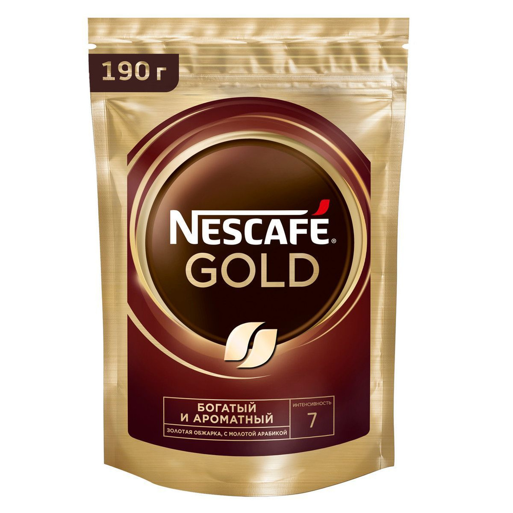 Кофе Nescafe Gold молотый растворимый 190 г #1